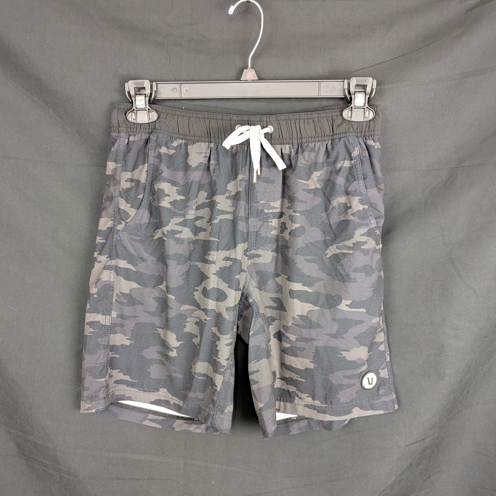 Vuori Gray Camo Athletic Shorts
